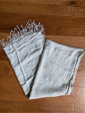 Gray scarf 69”x21”